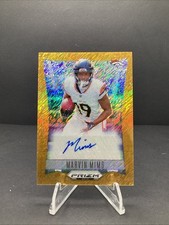 2024 Prizm Deca Marvin Mims Gold Shimmer Auto /10 Denver Broncos
