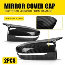 2PCS Real Carbon Fiber Mirror Cover Cap For BMW 5 Series G30 G31 G39 2017-2025