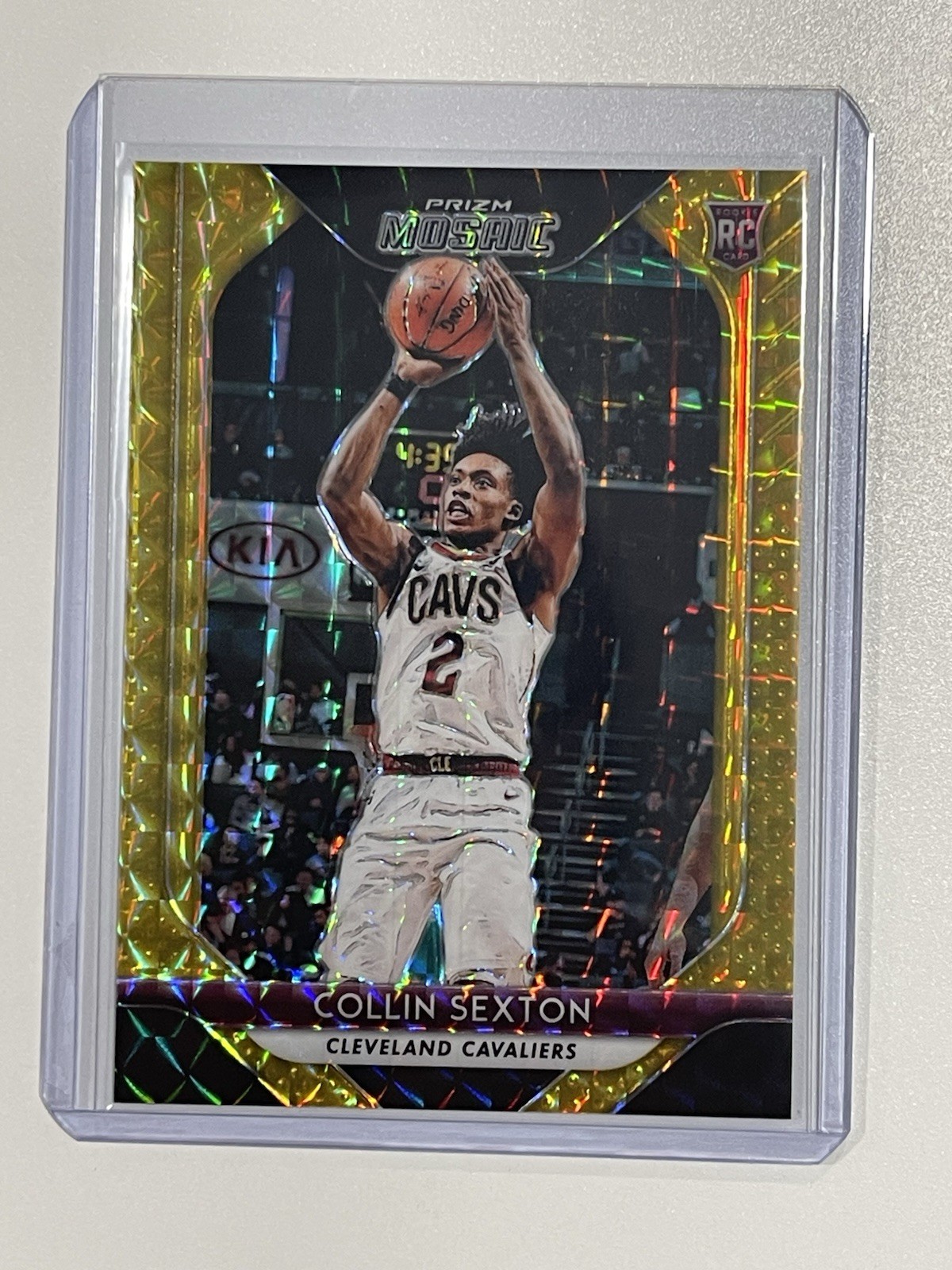 2018 Prizm Mosaic Collin Sexton /10 Gold RC Cleveland Cavaliers Sp