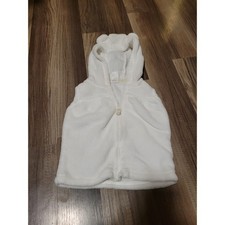 Carters Baby Girl White Fleece Vest Size 18 months