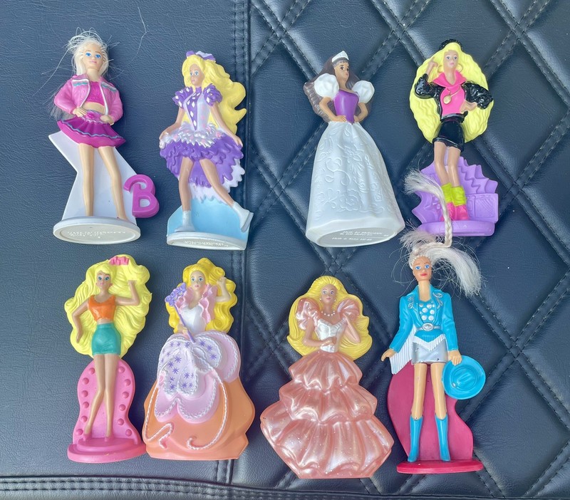 BARBIE - McDonald's International Happy Meal Toys vintage. Lot of 8