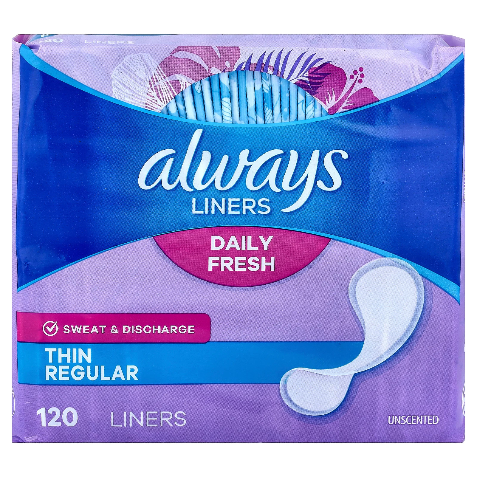 Ежедневные свежие прокладки тонкие обычные без запаха 120 штук 3090₽