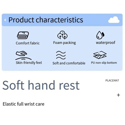 Keyboard Wrist Rest Cloud Shape Wristpad Mouse Leather Wrist Stand2520 - Bild 2 von 9