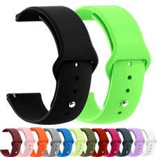 20mm22mm Soft Silicone Sport Watch Band Replacement Strap Quick Release Bracelet