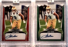 2023 🔥2 JAKE BOBO LEAF X AUTOS BA-JB1 Green Red Draft Seahawks Rookie autograph