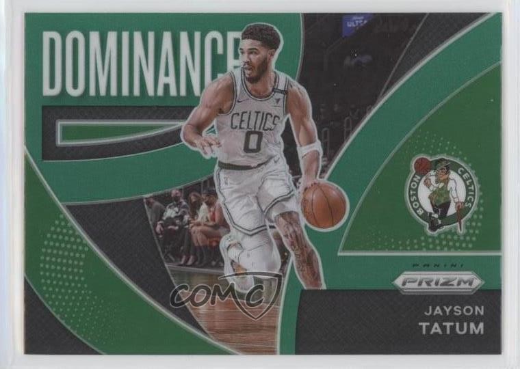 2021-22 Panini Prizm Dominance Green Wave Prizm Jayson Tatum #5 0w8