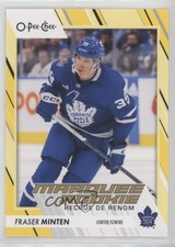 2023-24 O-Pee-Chee Marquee Rookie Yellow Border Fraser Minten #589 v6g