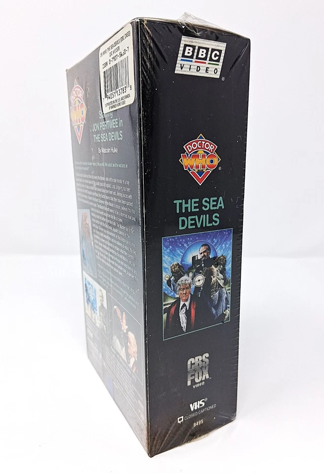 Doctor Who The Sea Devils VHS 2 Tape Box Set New Old Stock Factory Sealed - Image 4 of 4