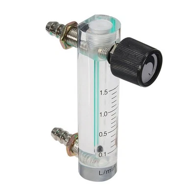 MARKENLOS Oxygen Air Flow Meter 0-1.5LPM 1.5L Flowmeter with Control for Valve for Oxygen