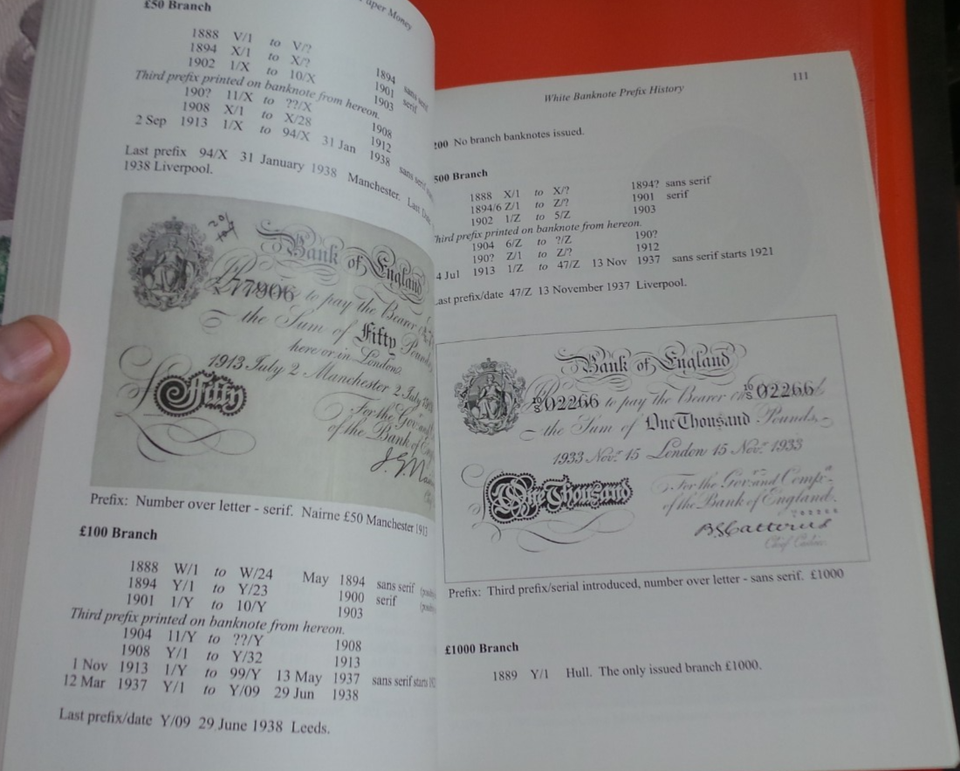 UK, Genuine, "ENGLISH PAPER MONEY, 9th Edition", Book, edited by Pam ...