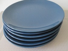6x Ikea Färgrik Teller Kuchenteller Frühstücksteller dunkel blau Dm 21 cm