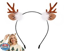 DS. DISTINCTIVE STYLE Reindeer Antlers Deer Ears Headband for Women Halloween
