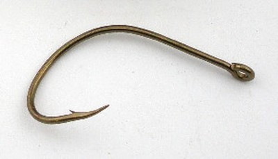 Eagle Claw L042R #2/0 Wide Bend Bronze Flunder Haken 8CT Größe 2/0