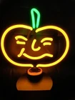 Vintage Advantage Industries Interchangeable Neon Pumpkin Halloween Sign NO BASE
