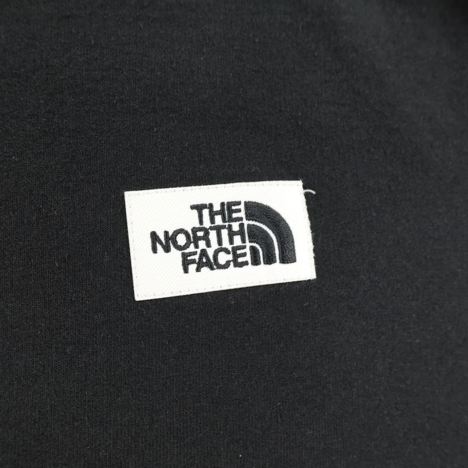 Sudadera North Face para mujer XL negra parche Heritage cuello redondo suéter Foto 3 de 4