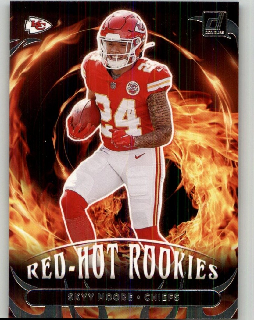 2022 Donruss Skyy Moore Red Hot Rookies #RHR-8 Kansas City Chiefs