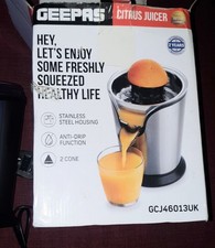Geepas 100W Electric Citrus Juicer model GCJ46013UK used Once