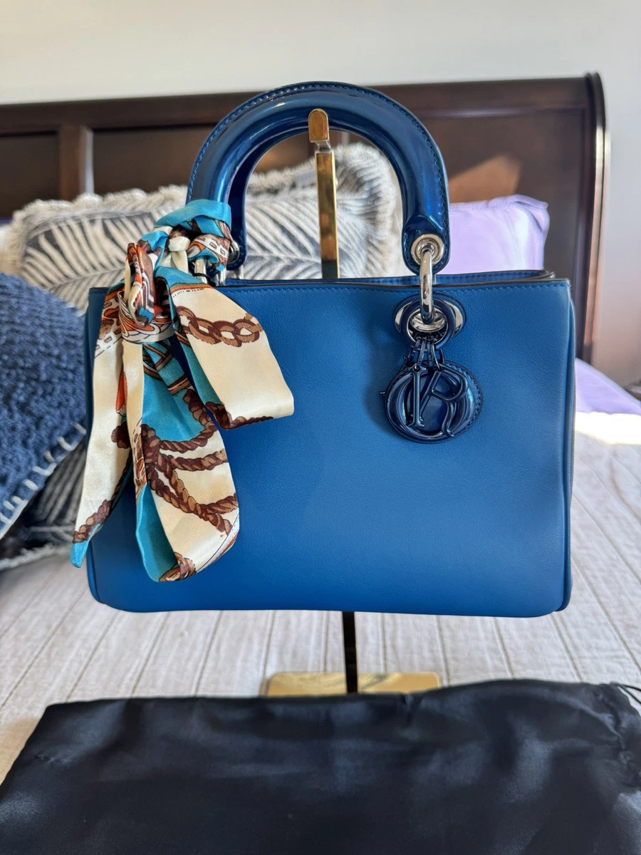 美品　ChristianDIOR 58✖️58 ブルー 25+ Dior Satchel/Top Handle Bag Blue Bags & Handbags for Women for