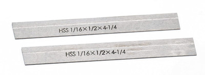 Set of 2 HSS 1/16'' X 1/2'' X 4-1/4'' for Lathe Parting Cut off Blade Tapered Type