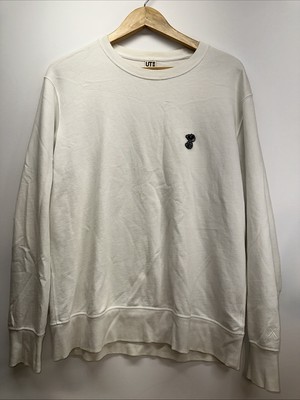Uniqlo x Kaws x Peanuts White Snoopy  Pullover Sweatshirt Mens Size Large