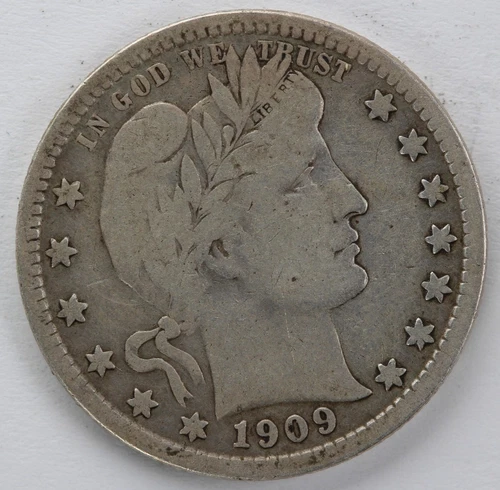 F 1909 S Barber Quarter
