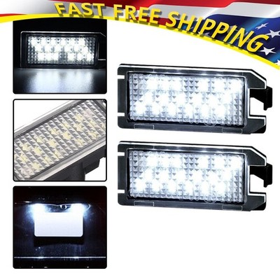 2x LED License Light Plate Tag Lamp For Assembly 2017-2021 Jeep Grand Cherokee