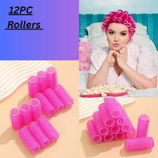 Self Grip Hair Rollers Curls  Waves Curling Styling Sleep in Foam