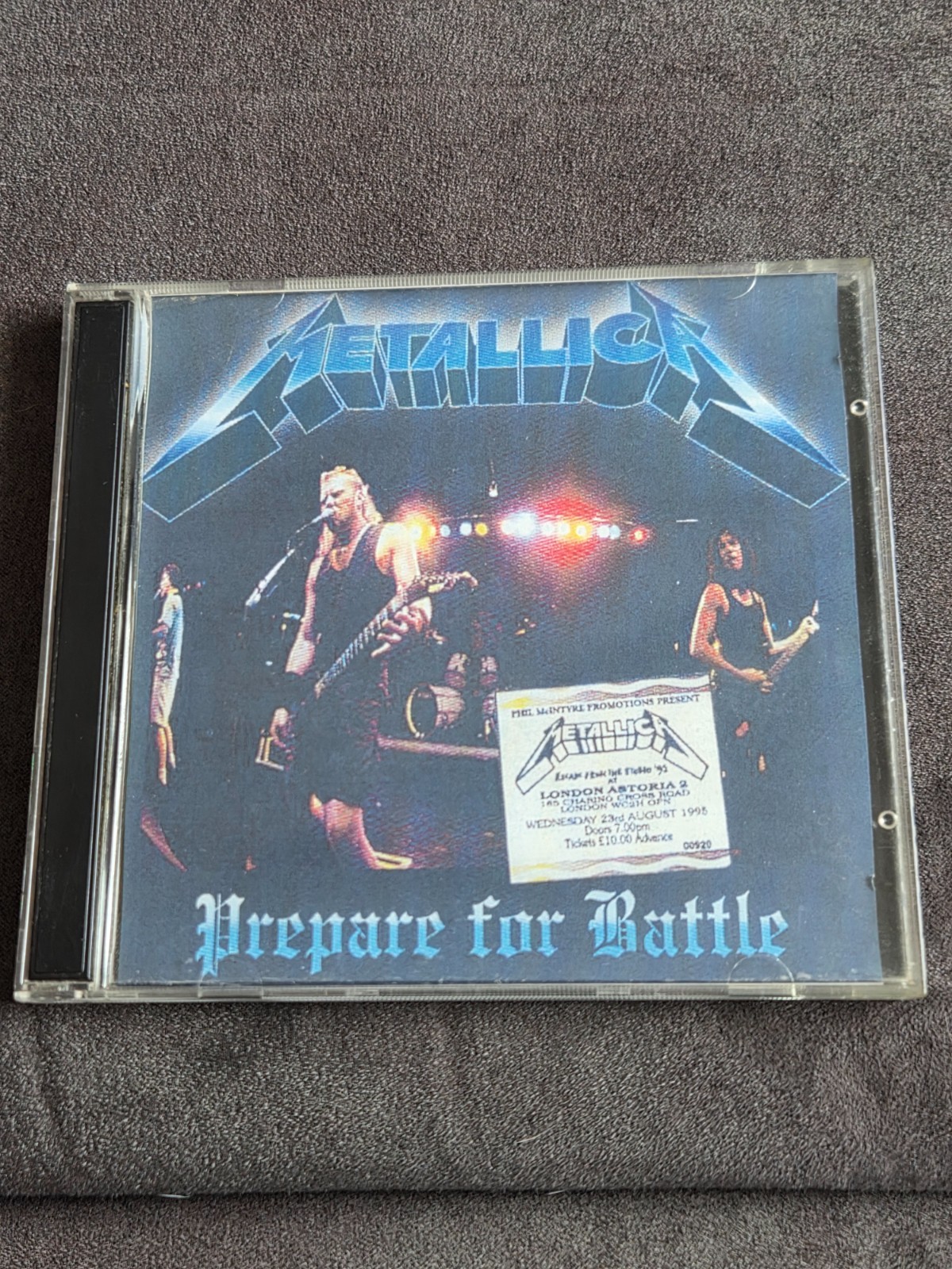 Metallica Prepare For Battle 2cd 20 tracks Live London Astoria 2 England Aug 95
