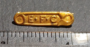 E.F.C “Expectant Fathers Club" Safety - Pin - Vintage -Antique - CB-1