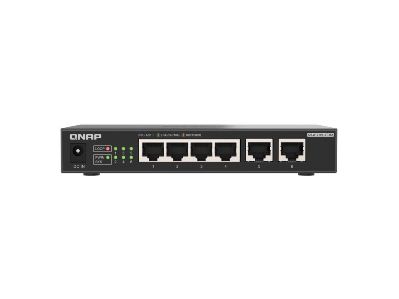 QNAP QSW-2104-2T-R2, Unmanaged gigabit switch