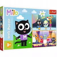 Puzzle Maxi 24 Elementy. Milo. Przygody MałEgo Kotka Milo Trefl