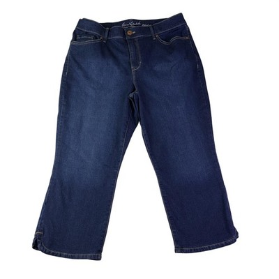 Gloria Vanderbilt Curvy Jeans Womens 12 Blue High Rise Straight Stretch Denim