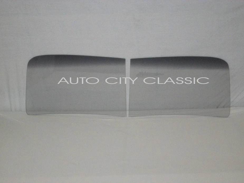 Vidrio 1947-1950 Chevy GMC Pickup 2 piezas parabrisas montado puerta trasera sellos grises Foto 2 de 4