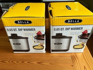 Bella 21 oz .65 Qt Chocolate Melter, Dip Warmer -Set of 2