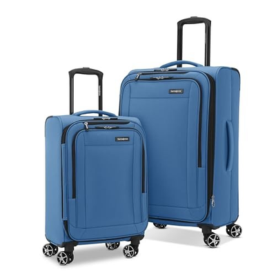 #ad SAMSONITE SAIRE LTE SOFTSIDE EXPANDABLE LUGGAGE WITH SPINNER WHEELS BLUE $164.63