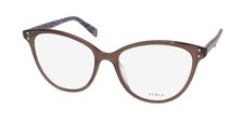 NEW FURLA VFU199 GLASSES BROWN 0B36 53-17-140 CAT EYE FULL-RIM PLASTIC WOMENS