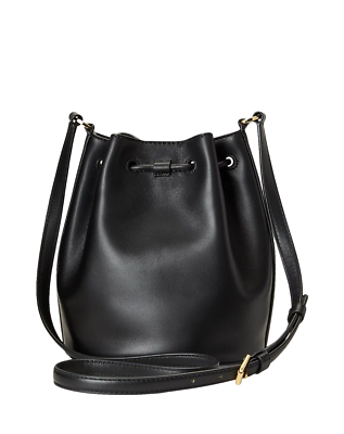 Ralph Lauren Women's Smooth Leather Medium Andie 19 Drawstring Bag