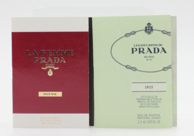 2 Pcs Set Prada La Femme Intense Les Infusions de Iris Pallida EDP Samples 1.5ml