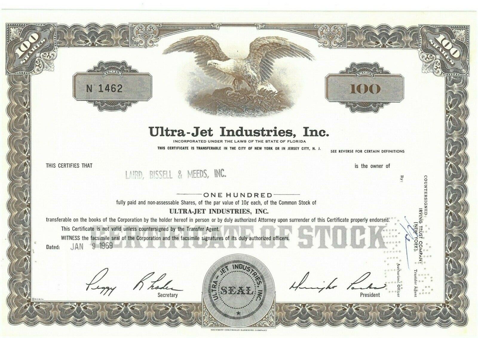 Ultra-Jet Regular store Industries Certificate Very popular Stock