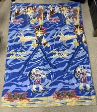 Vintage Yu-Gi-Oh! 1996 Kazuki Takahashi Comforter & Pillow 86" x 63" Twin/Full