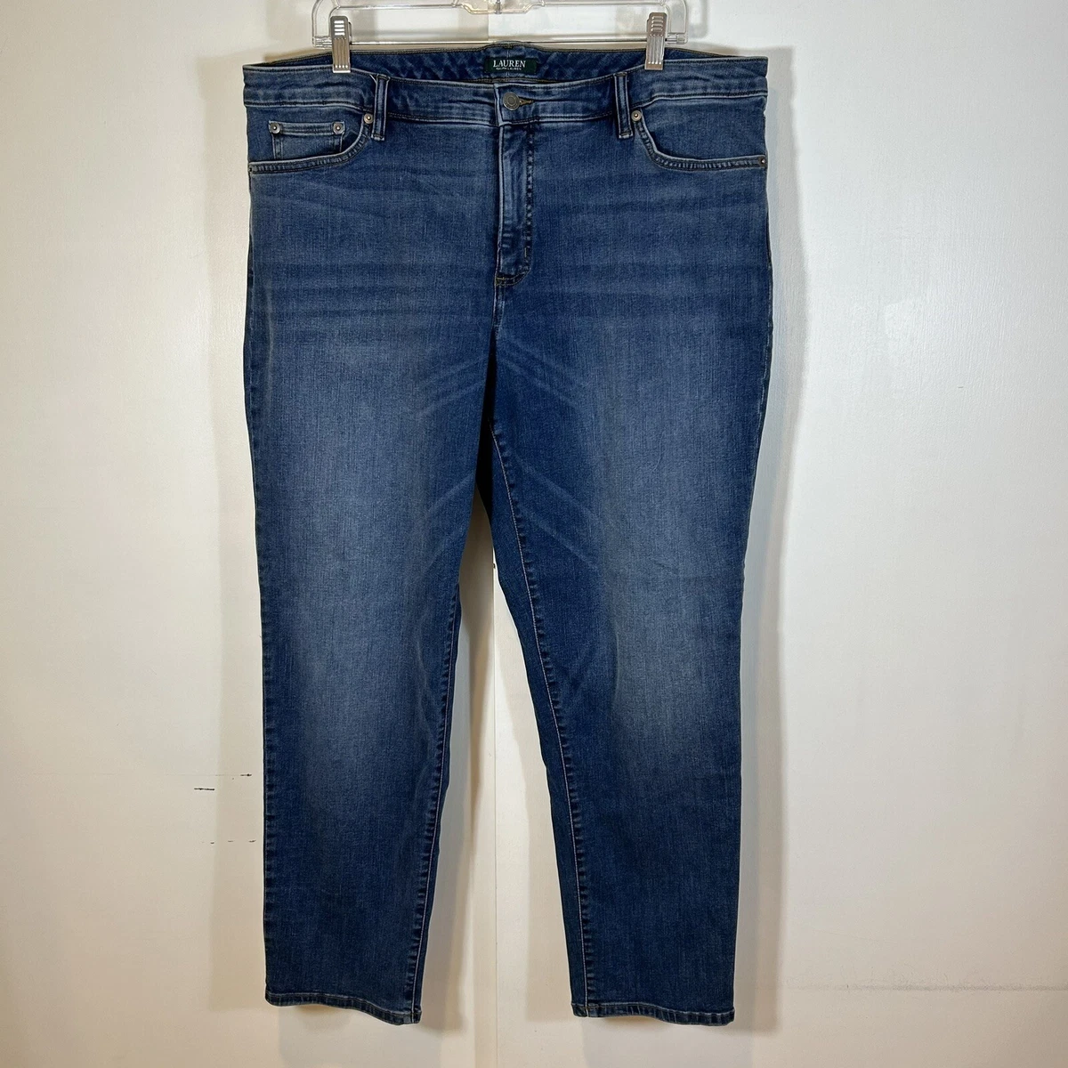 Lauren ralph lauren ultimate top slimming premier curvy straight jeans