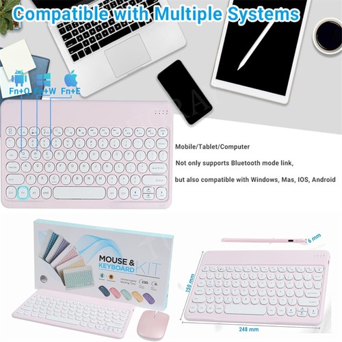 Keyboard Case Mouse For iPad 11th 11" A16 2025 10th 9th 8th Gen Air 6 5 4 Pro 11 - Picture 13 of 36