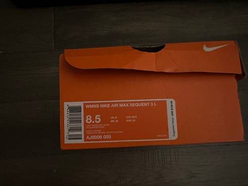 Nike Womens Air Max Sequent 3 AJ0006-005 White Running Shoes Sneakers Size 8.5 - Picture 5 of 5