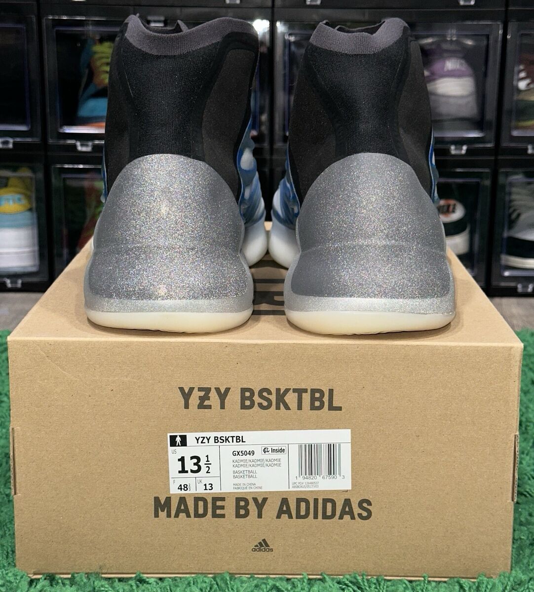 Adidas Yeezy QNTM BSKTBL Frozen Blue (GX5049) (Glow-In-The