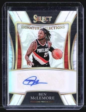 2021-22 Panini Select Signature Selections Silver Prizm #SS-BML Ben McLemore Aut