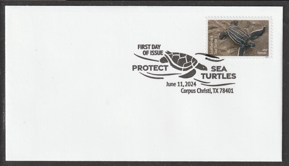 US 5865-5870 Protect Sea Turtles (set of 6) BWP FDC 2024 - Image 4 of 4
