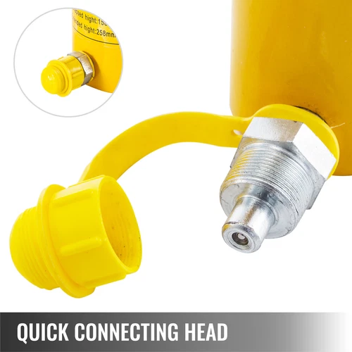 30T 100mm Stroke Hollow Plunger Hydraulic Cylinder Jack Pulling Ram Heavy Duty - Picture 5 of 12