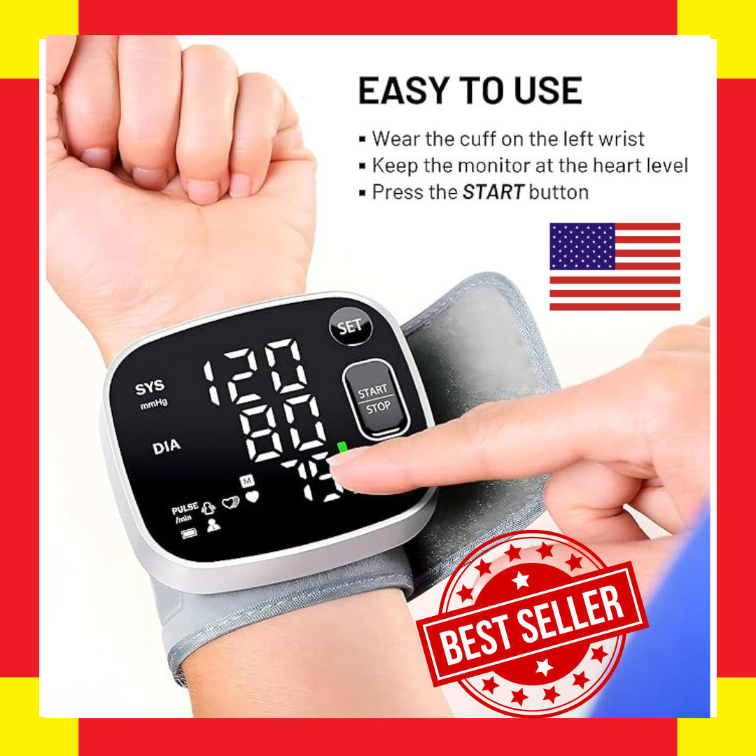 Oklar Blood Pressure Monitors for Home Use Rechargeable Wrist