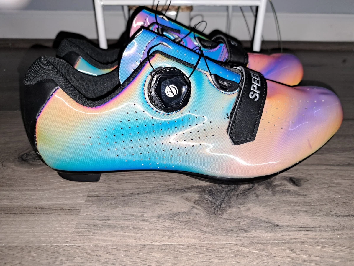 Speed Cycling size 40 irridescent purple Mens 7 Womens9 Biking shoes