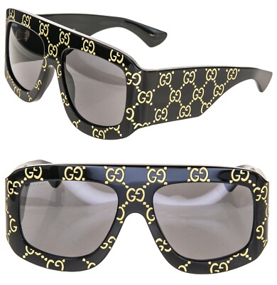 GUCCI AUTHENTIC Monogram Print 0983 Black Unisex Mask GUCCI AUTHENTIC Monogram Print 0983 Black Unisex Mask